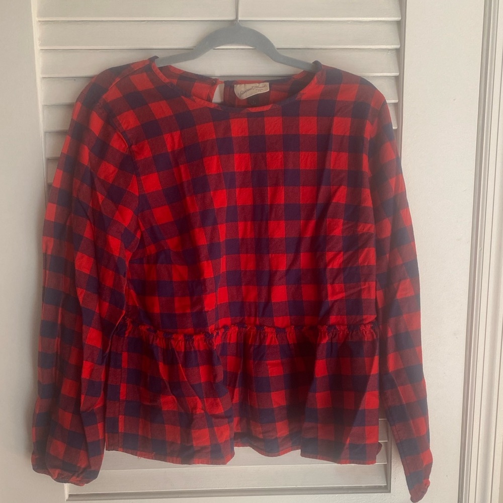 Buffalo plaid top